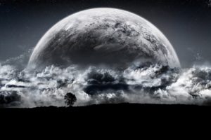 night, Moon, Luna, Media