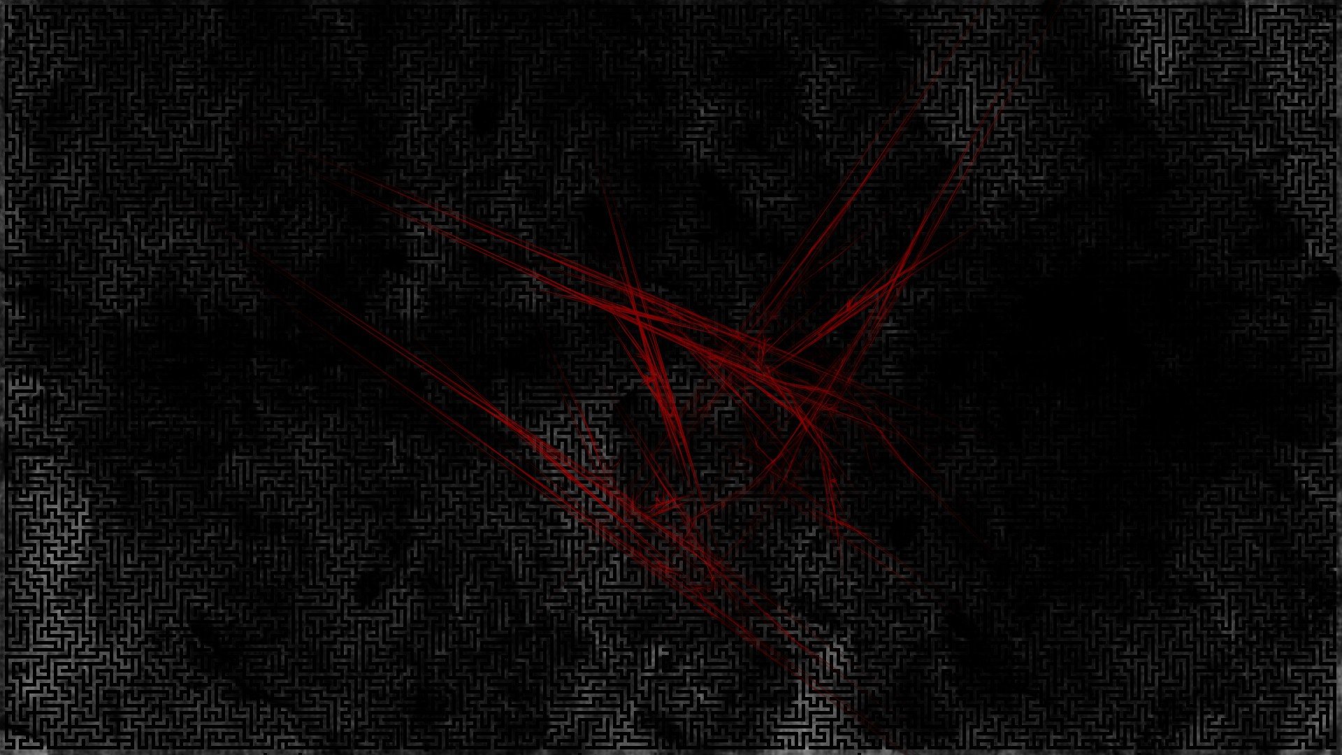 abstract, Black, Red, Labyrinth Wallpaper