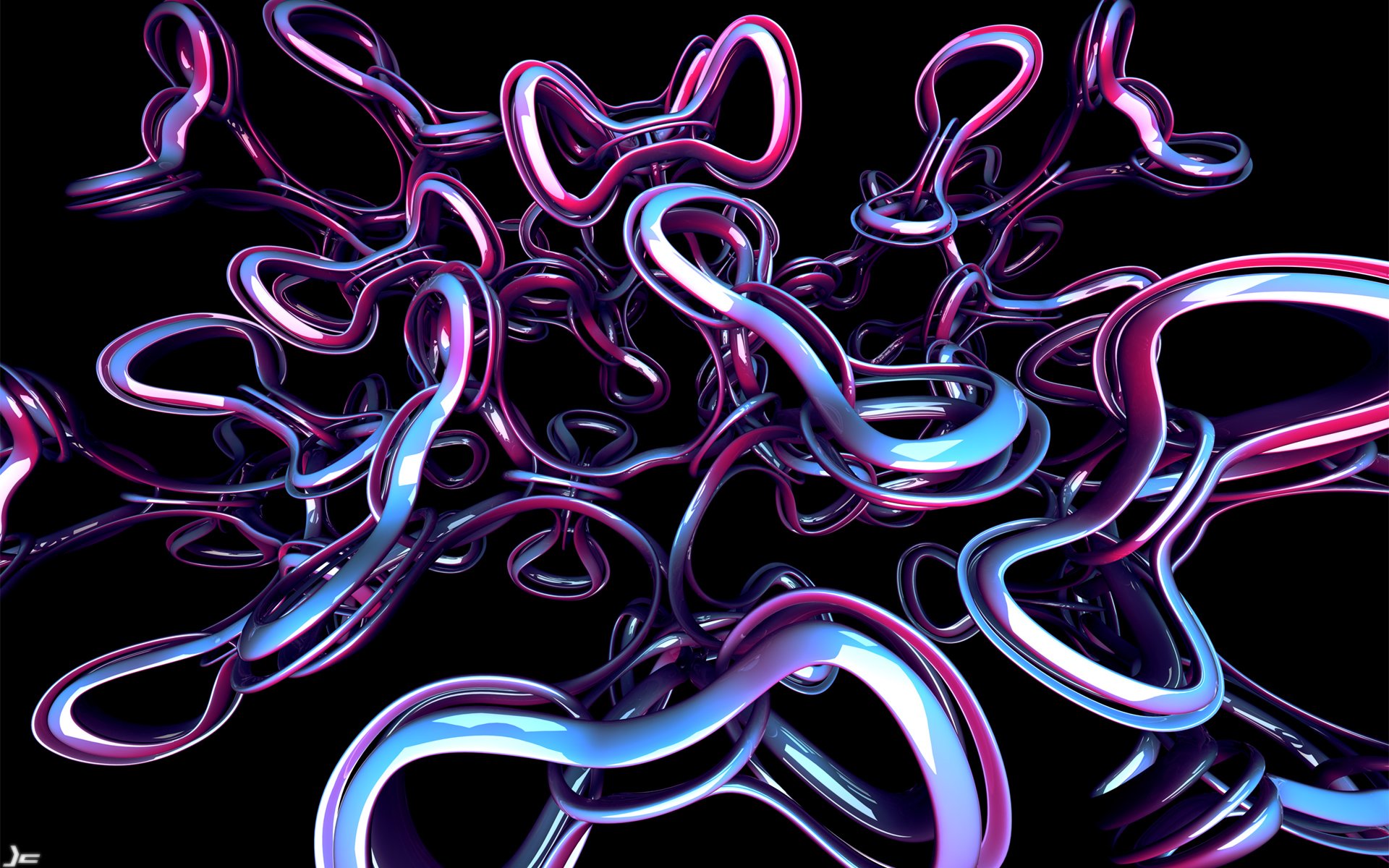 abstract, Coil, Black, Background, Entangled Wallpaper
