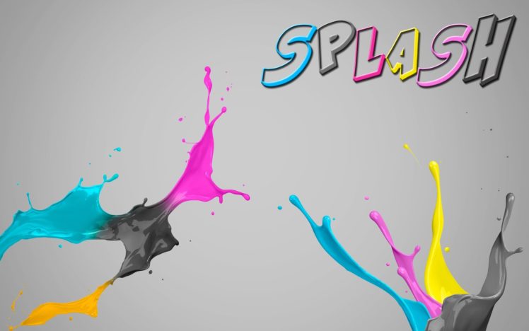 paint, Cmyk, Colors, Splashes, Paint, Splatter HD Wallpaper Desktop Background