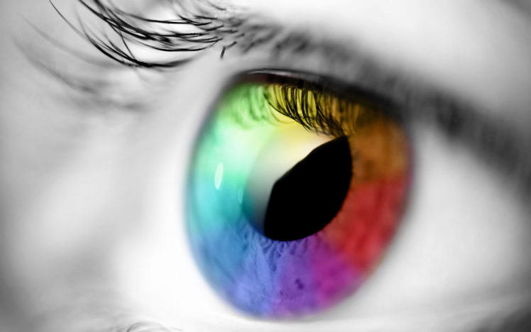 rainbow, Eye HD Wallpaper Desktop Background