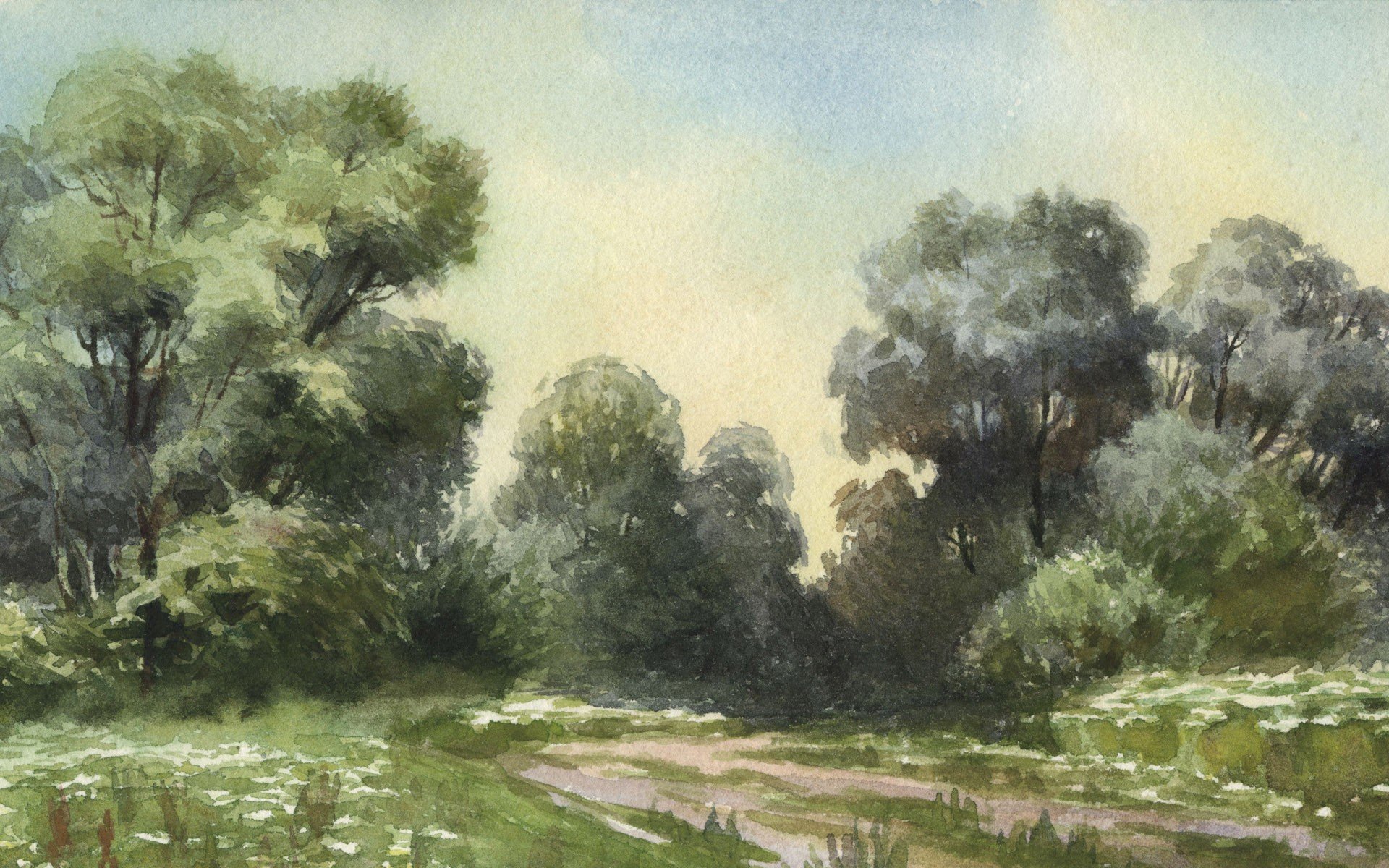 artwork, Watercolor Wallpaper