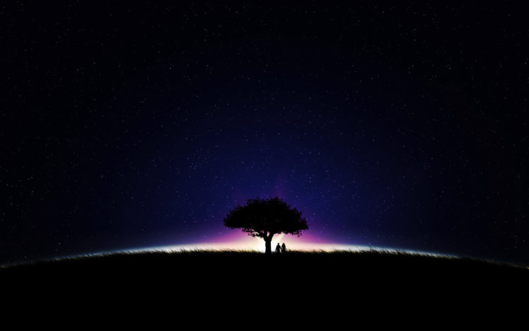 starry, Night HD Wallpaper Desktop Background