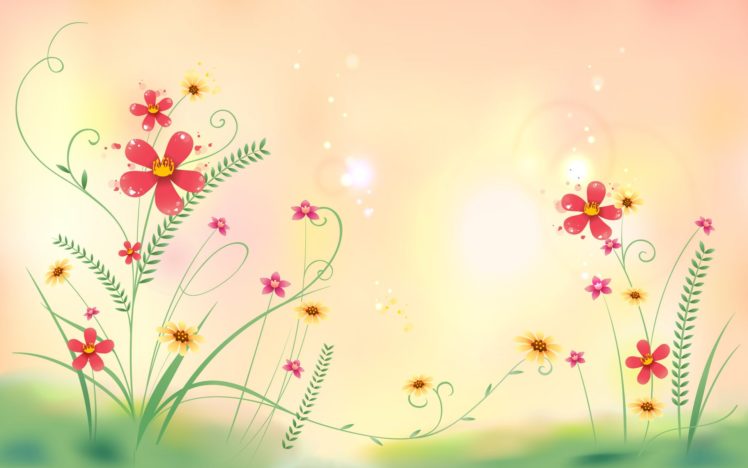 abstract, Flowers, Floral HD Wallpaper Desktop Background