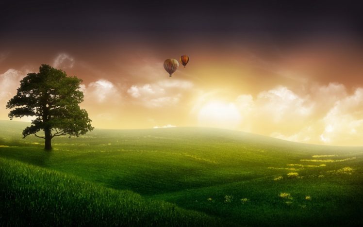 landscapes, Hot, Air, Balloons HD Wallpaper Desktop Background