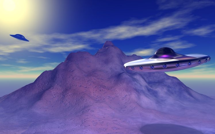 sci, Fi, Ufo, Art, Futuristic, Spacecraft, Spaceship, Mountain HD Wallpaper Desktop Background