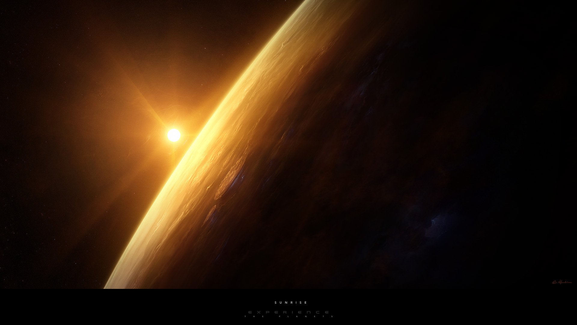 outer, Space, Planets, Digital, Art Wallpaper