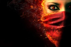 fantasy, Dark, Horror, Face, Demon, Evil, Women