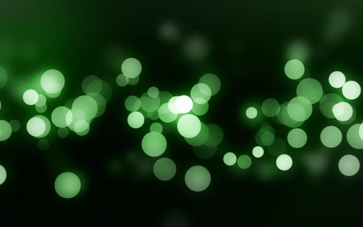 light, Green, Abstract, Minimalistic, Bokeh, Dots HD Wallpaper Desktop Background