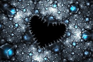 abstract, Love, Hearts, Gems, Fractal