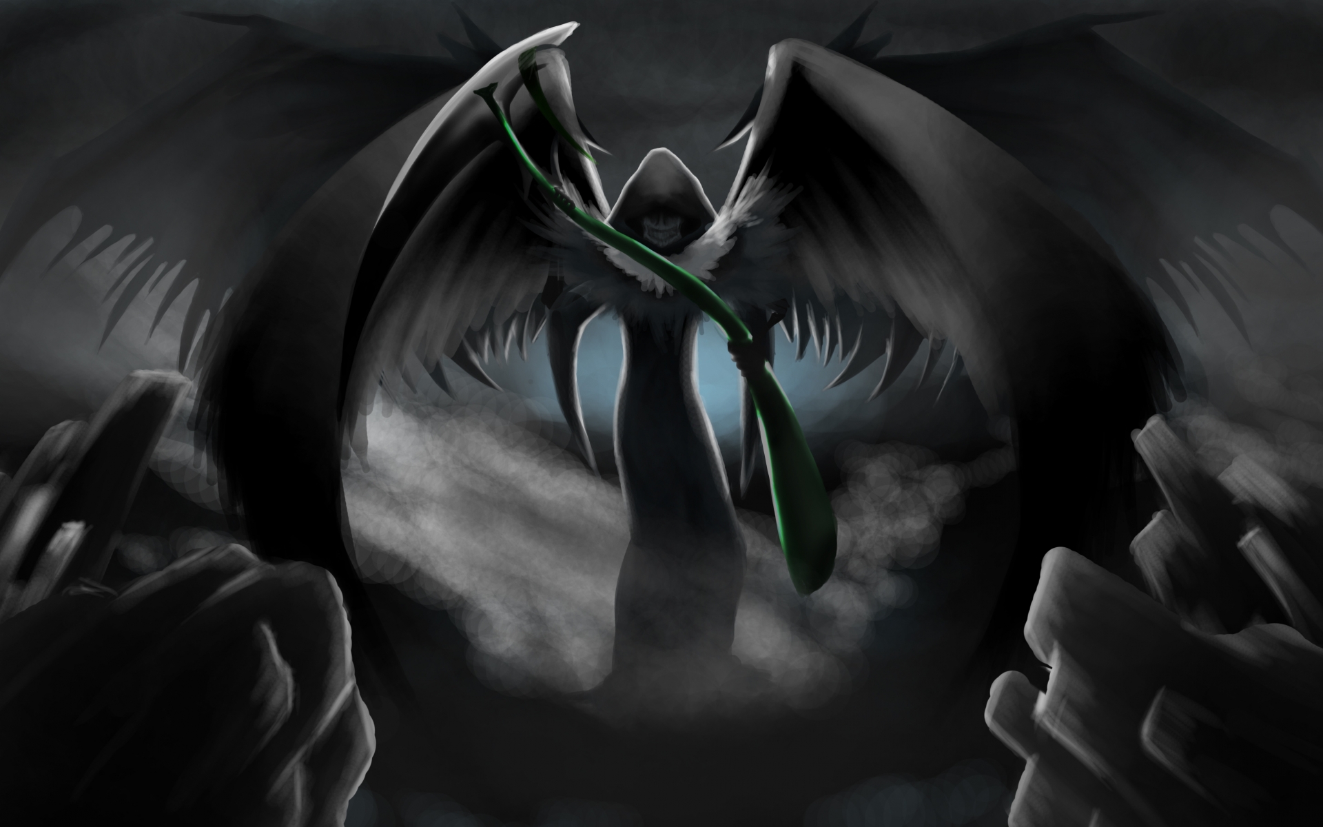 Dark Horror Gothic Fantasy Grim Reaper Death Angel Art