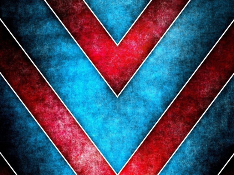 abstract, Blue, Red, Multicolor, Arrows HD Wallpaper Desktop Background