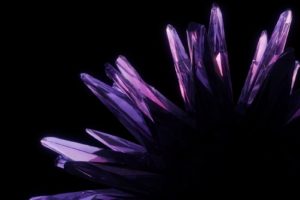 black, Purple, Crystals, Lilac