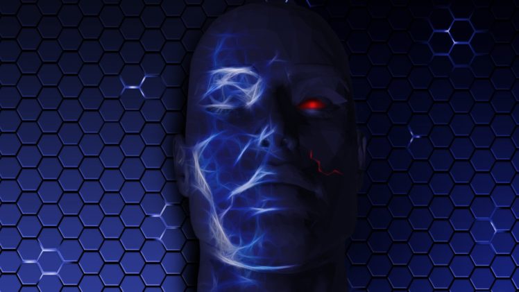 cgi, Red, Eyes, Faces, Humanoid HD Wallpaper Desktop Background