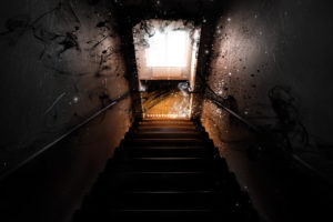 dark, Horror, Ghost, Manip, Cg, Digital, Art, Evil, Door, Stairs