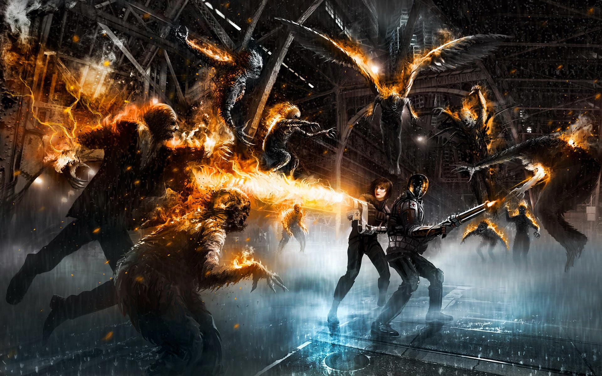 Vitaly S Alexius Fantasy Art Sci Fi Dark Horror Men Women Warriors Monsters Zombies Fire Weapons Wallpapers Hd Desktop And Mobile Backgrounds