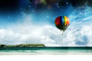 hot, Air, Balloons, Beaches