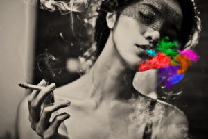 smoking, Smoke, Rainbows, Colors, High res