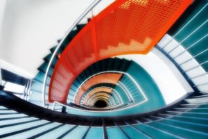 spiral, Stairways, Digital, Art, Railing
