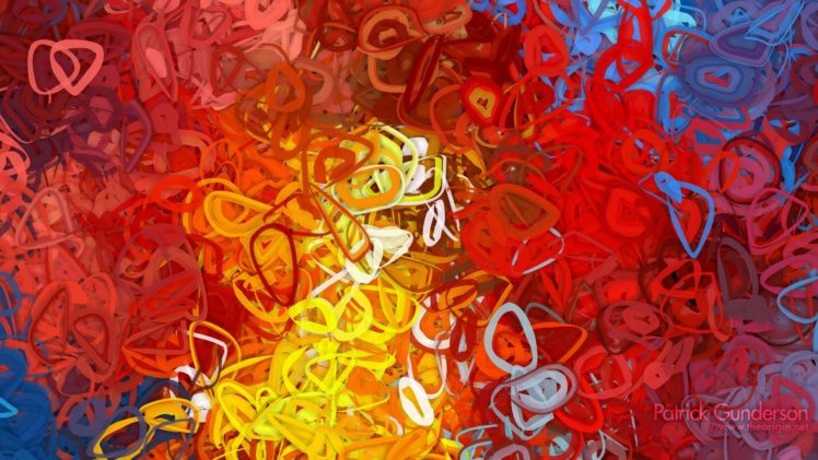 abstract, Multicolor, Illustrations, Artwork, Bright, Generative, Art, Patrick, Gunderson HD Wallpaper Desktop Background
