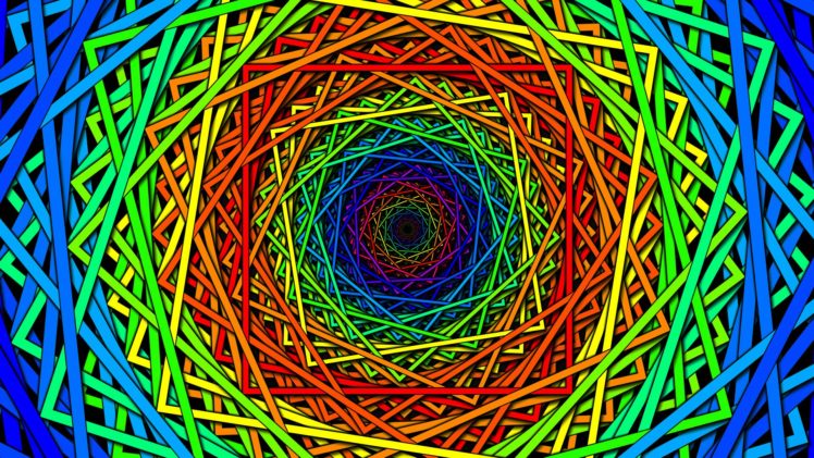 multicolor, Spiral, Psychedelic, Geometry HD Wallpaper Desktop Background