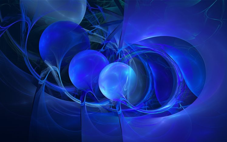 blue, Fractals, Digital, Art, Blues HD Wallpaper Desktop Background