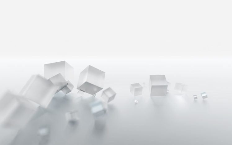 white, Cubes HD Wallpaper Desktop Background