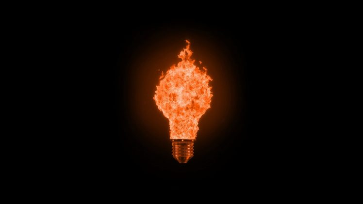 fire, Light, Bulbs HD Wallpaper Desktop Background