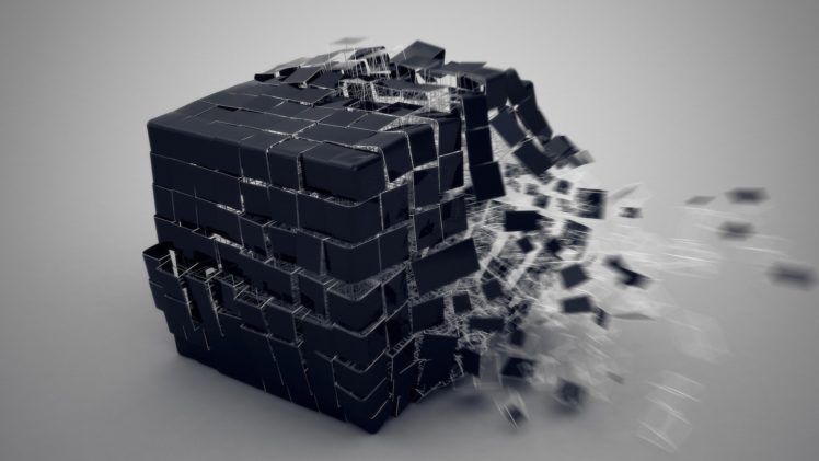abstract, Explosion, Cube HD Wallpaper Desktop Background