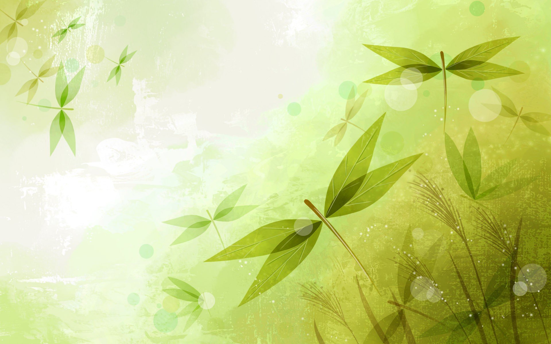 abstract, Leaves Wallpaper