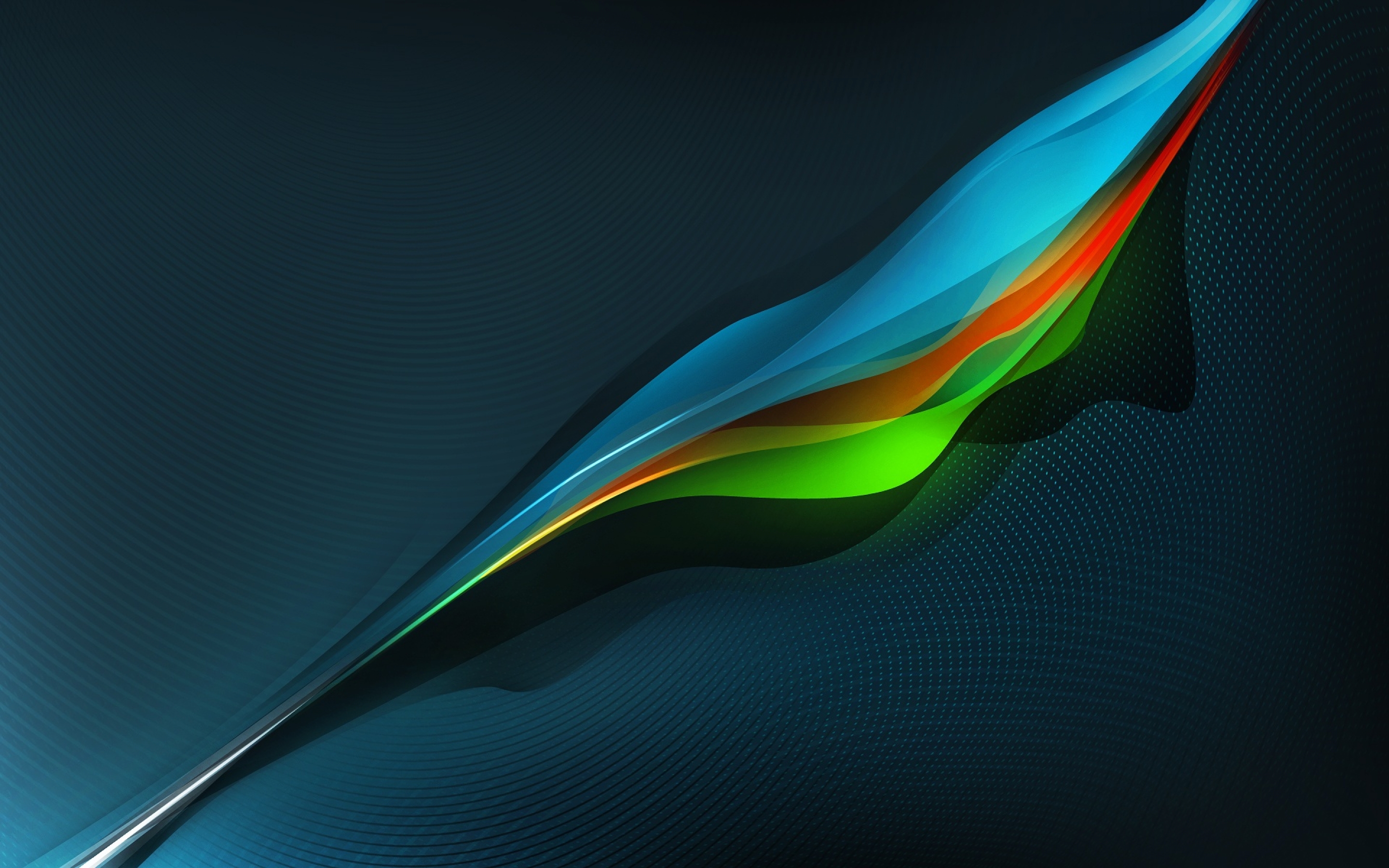colourful, Waves Wallpaper