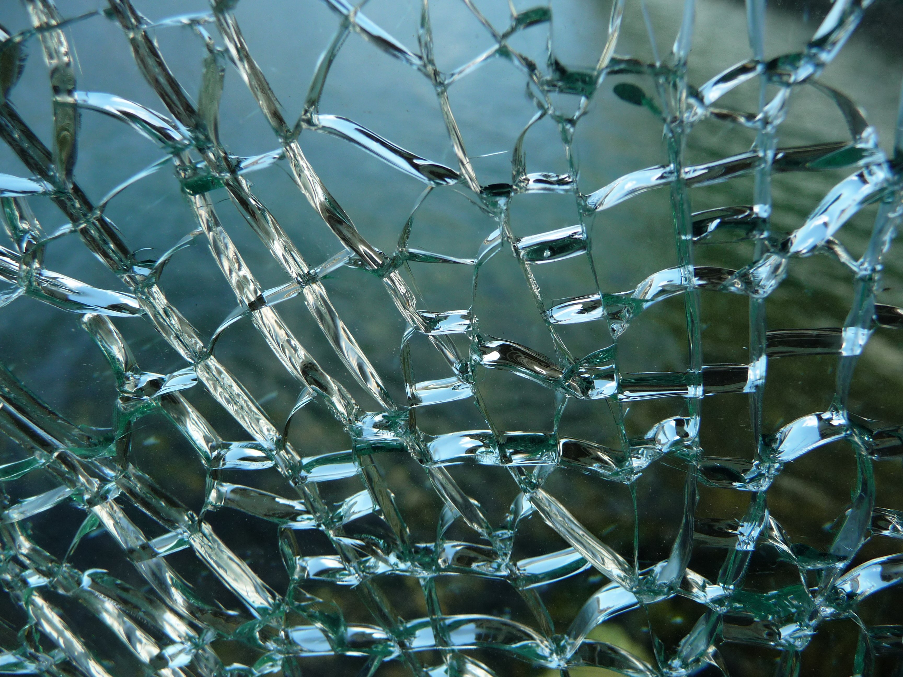 broken, Glass, Shattered, Crack, Abstract, Window, Bokeh, Pattern