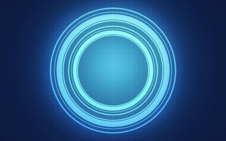 abstract, Blue, Circle, Light HD Wallpaper Desktop Background