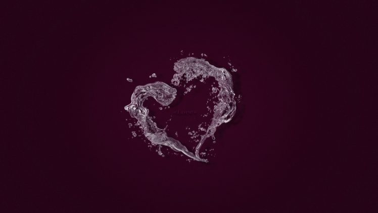 heart,  , Water, Love HD Wallpaper Desktop Background