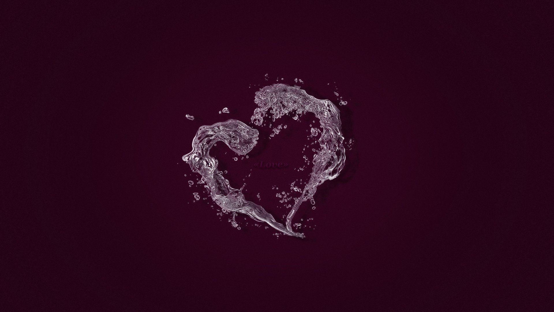 heart,  , Water, Love Wallpaper
