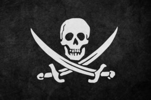 pirate, Flag, Scull