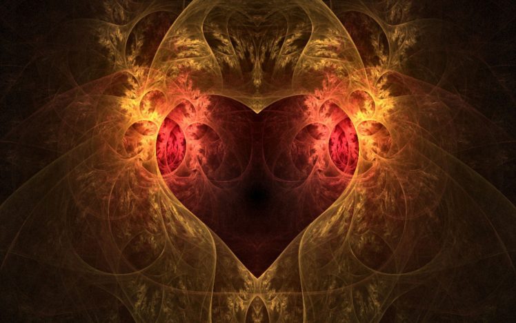 abstract, Hearts HD Wallpaper Desktop Background