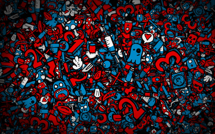cats, Mess, Mushrooms, Numbers, Syringe, Artwork HD Wallpaper Desktop Background