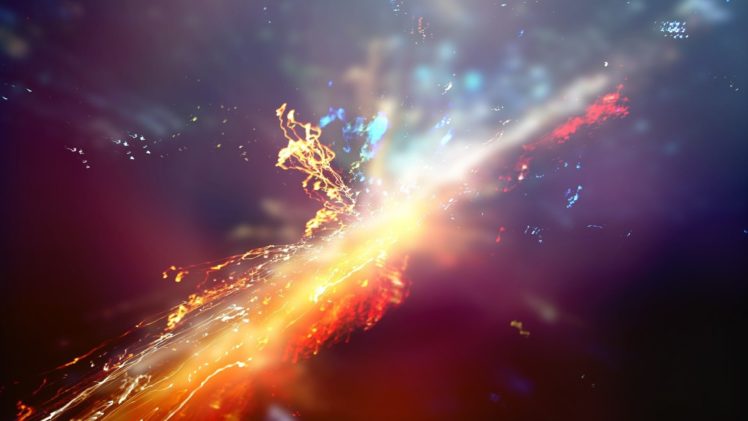 explosions, Particles, Colors HD Wallpaper Desktop Background