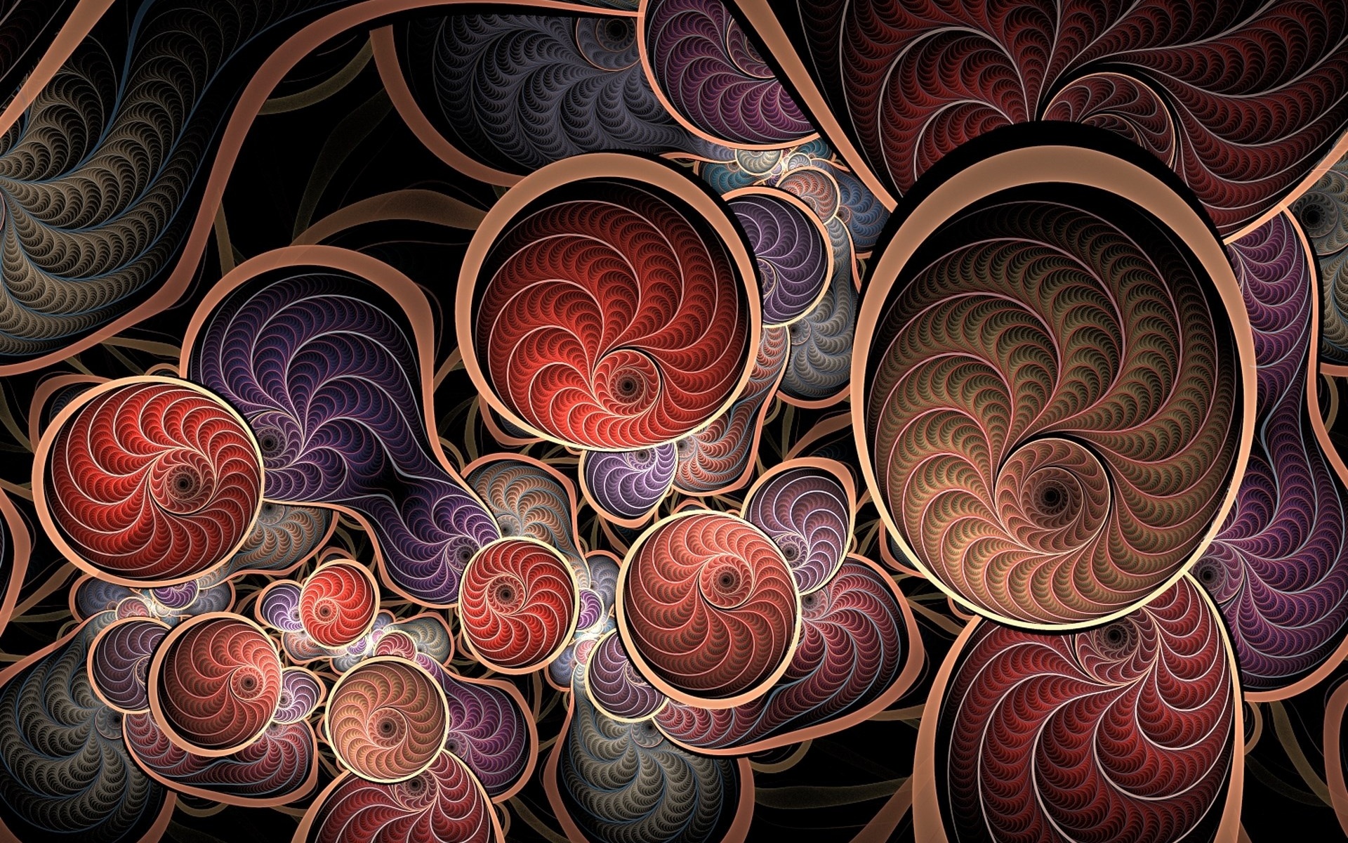 abstraction, 3d, Background, Fractal Wallpaper