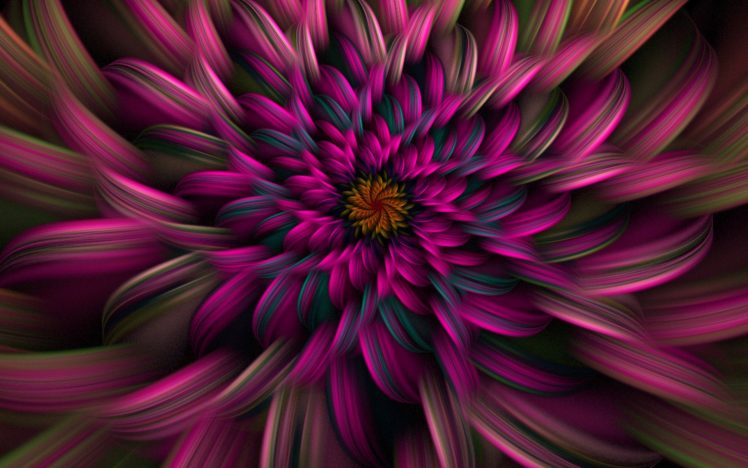 abstract, Flowers, Fractals HD Wallpaper Desktop Background