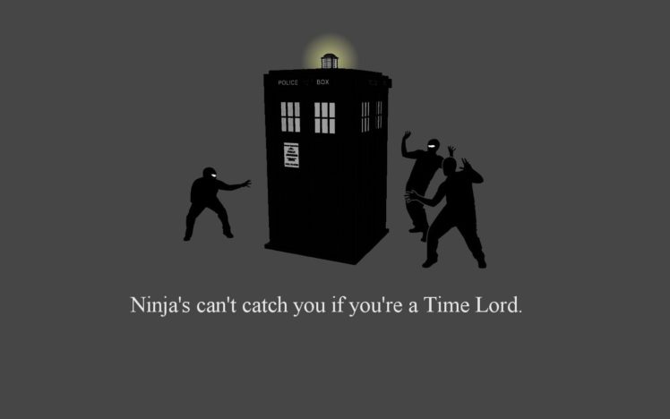tardis, Ninjas, Cant, Catch, You, If, Doctor, Who HD Wallpaper Desktop Background