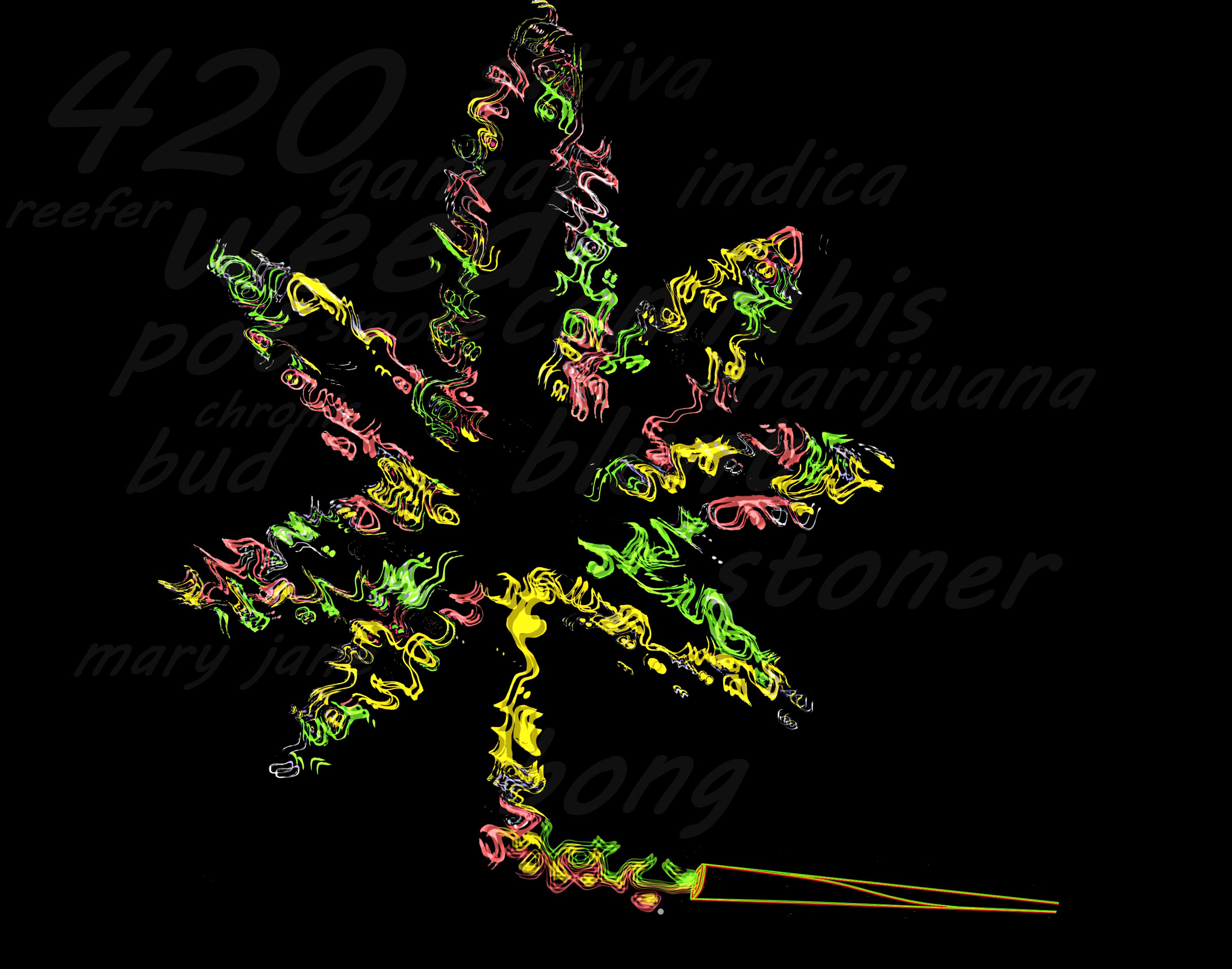 420, Marijuana, Weed, Drugs, Psychedelic Wallpaper
