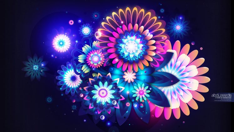 texture, Blue, Flowers, Light HD Wallpaper Desktop Background