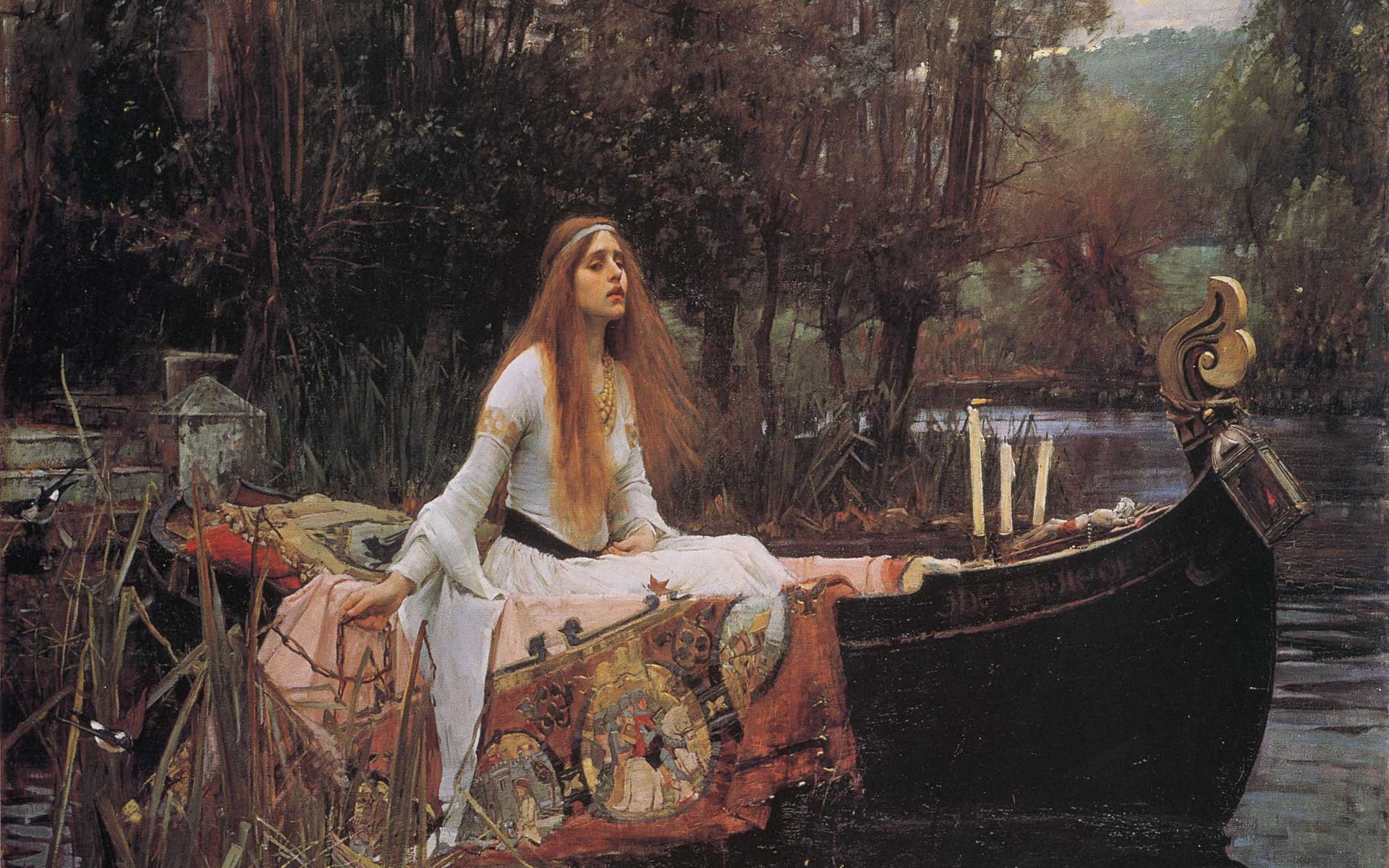 chica, Pintura, Arte Wallpaper