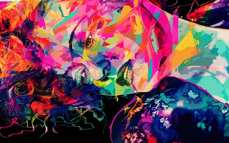 face, Abstract, Colorful HD Wallpaper Desktop Background