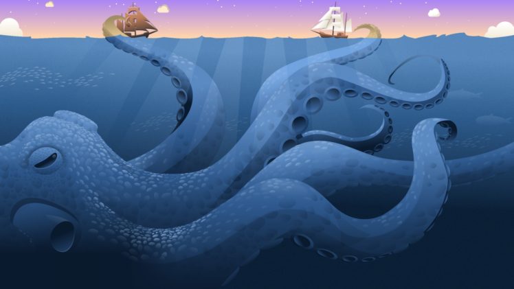 ships, Opera, Web, Browser, Norway, Kraken HD Wallpaper Desktop Background