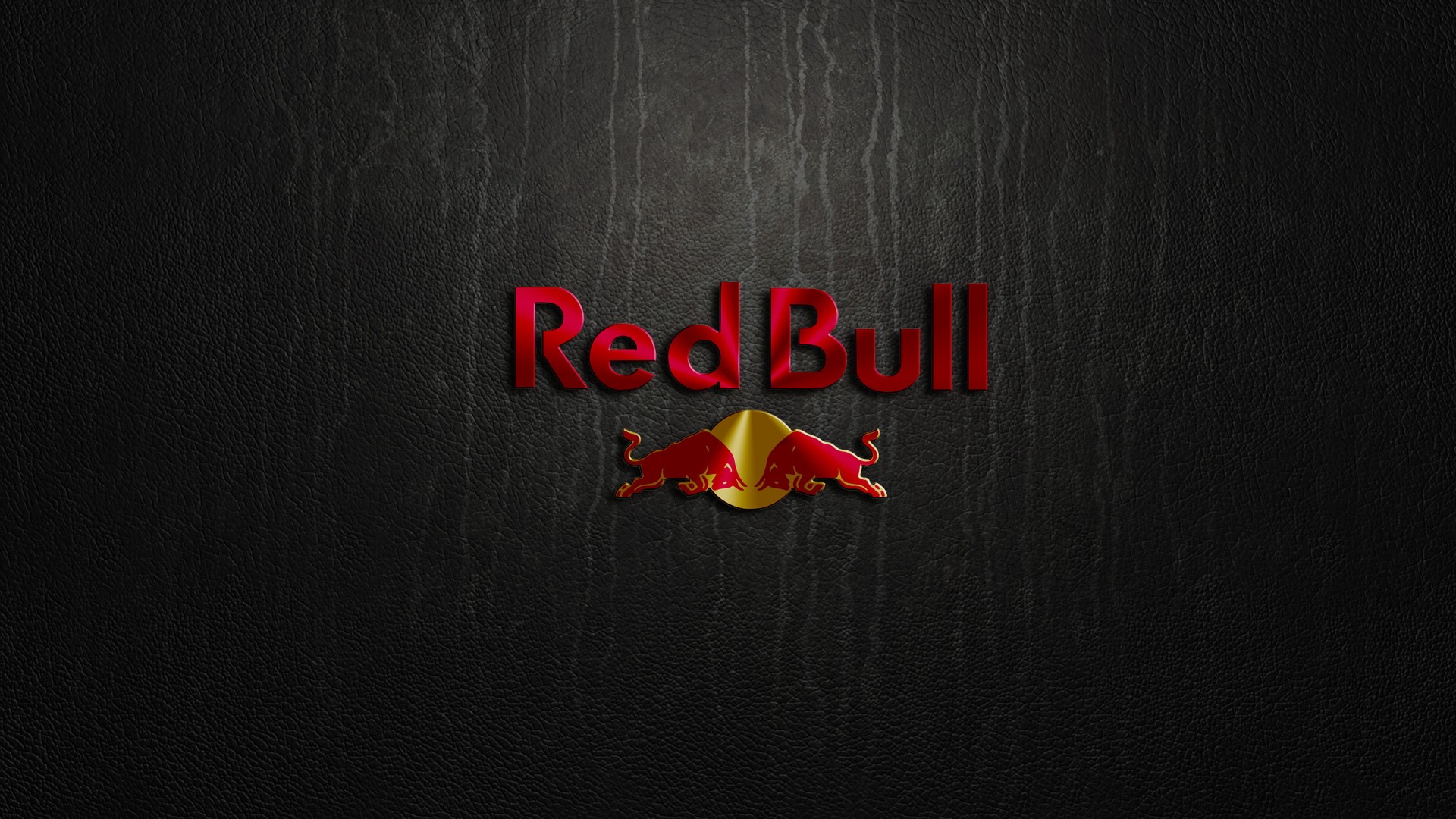 red, Bull, Logo, Leather, Texture Wallpaper