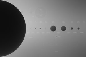 minimalistic, Solar, System, Planets, Infographics, Backgrounds
