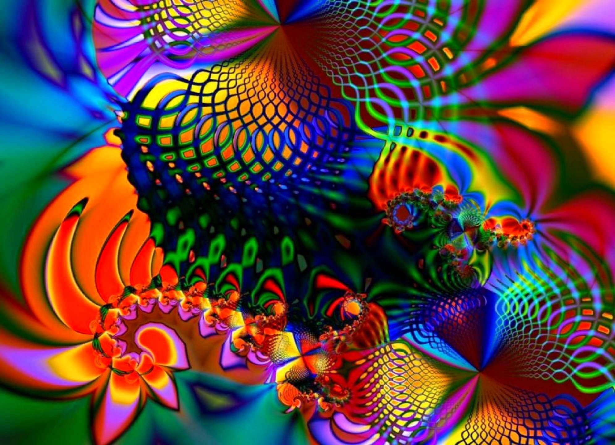 abstracto, Fractal, Colorido Wallpaper